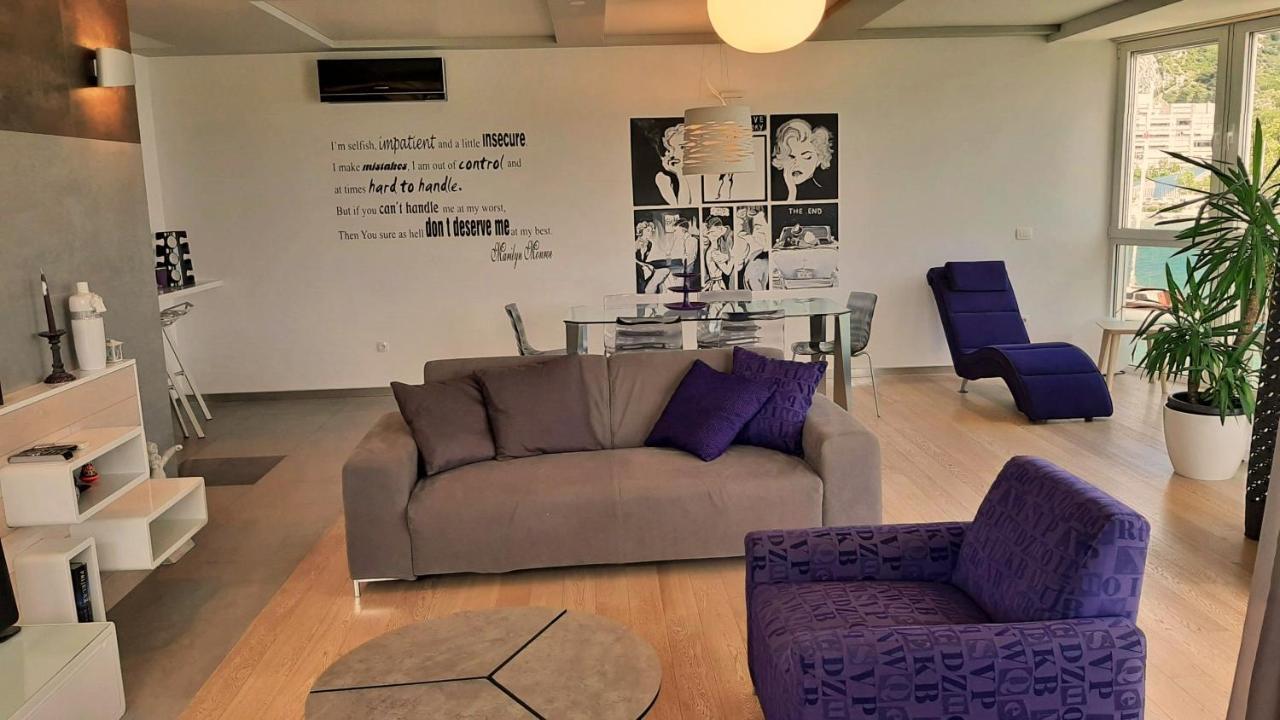 Apartment Iva Omis Bagian luar foto